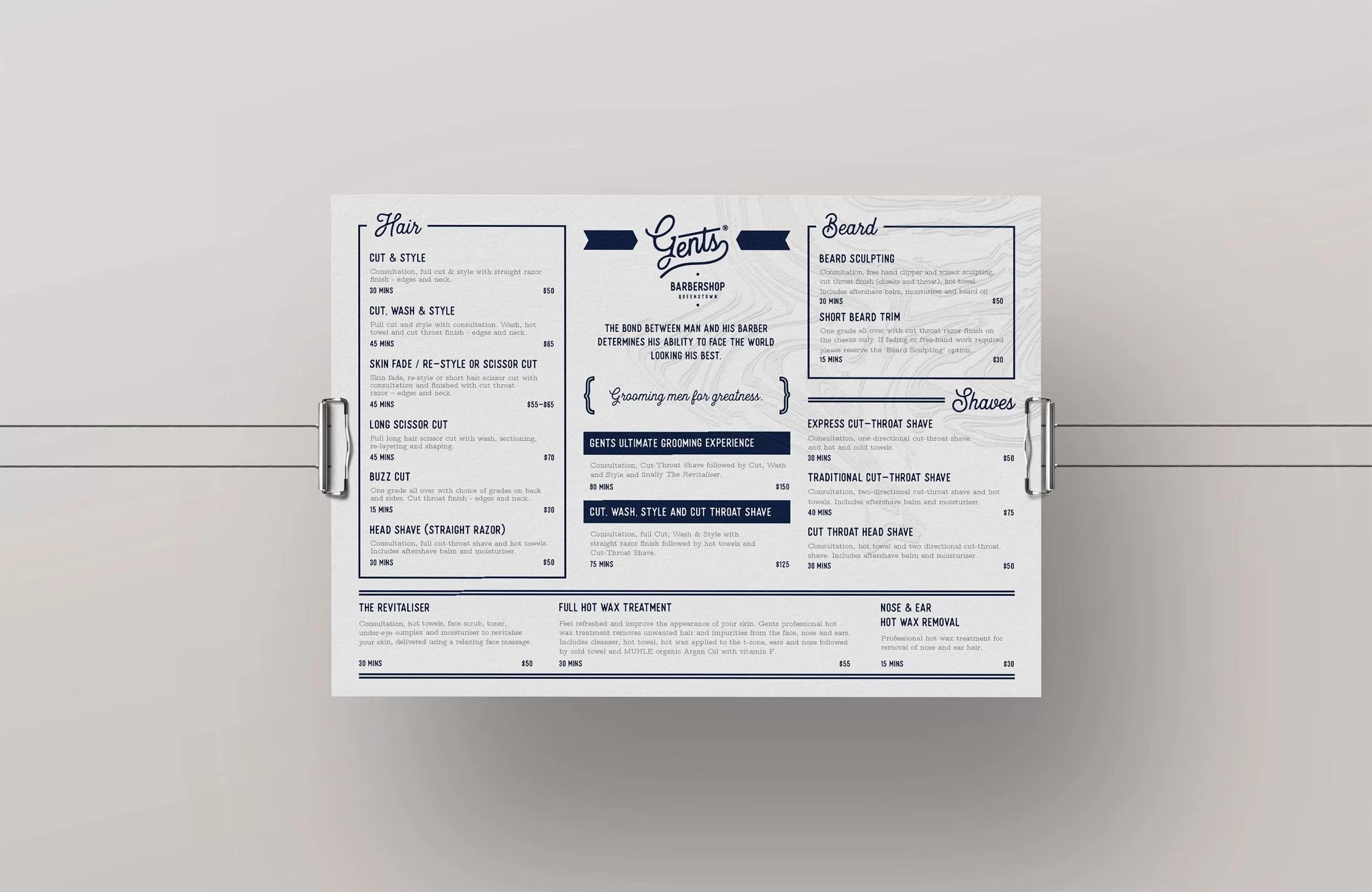 menu design