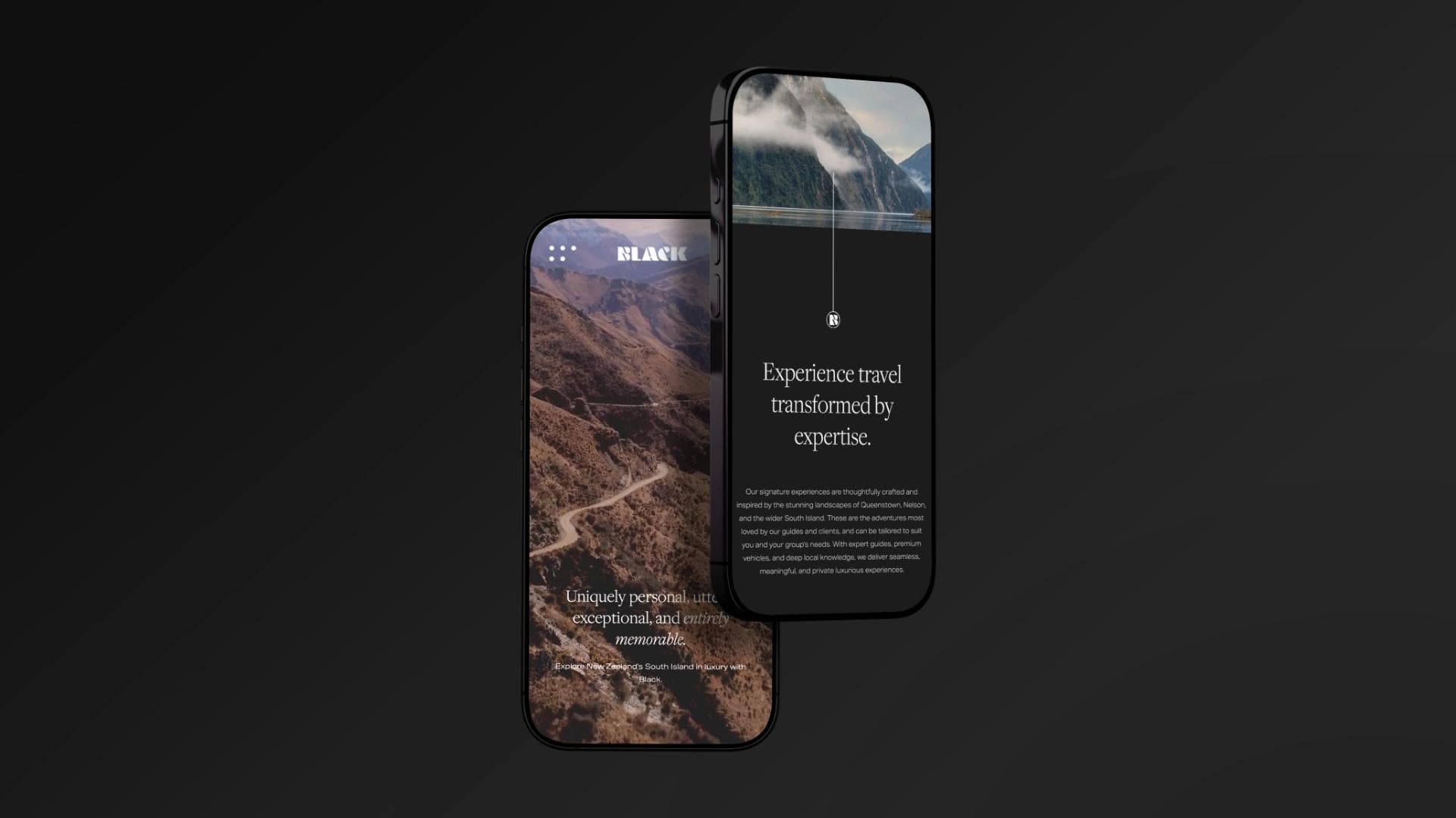 Black NZ website design