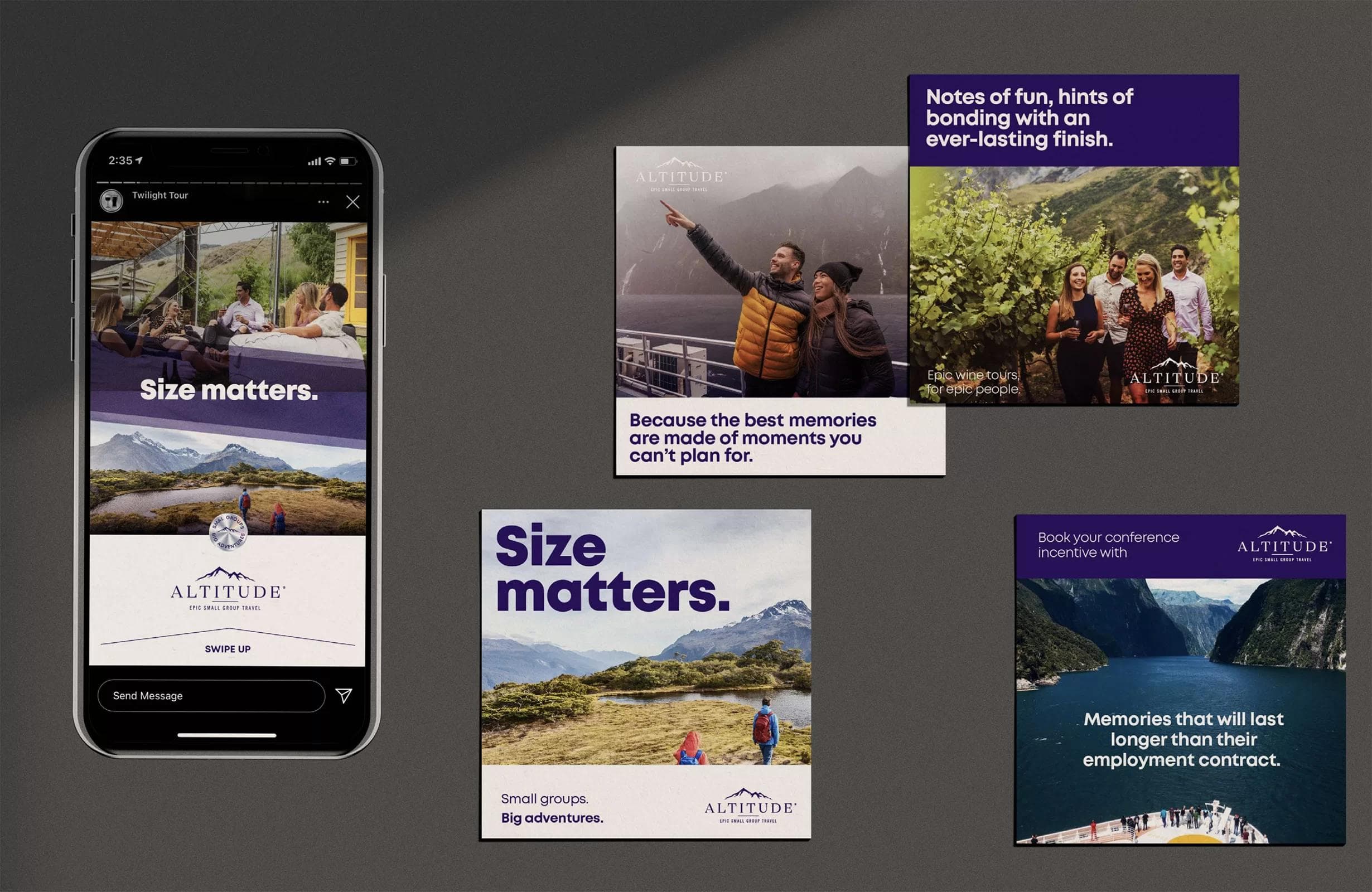 Brand kit for Altitude Tours