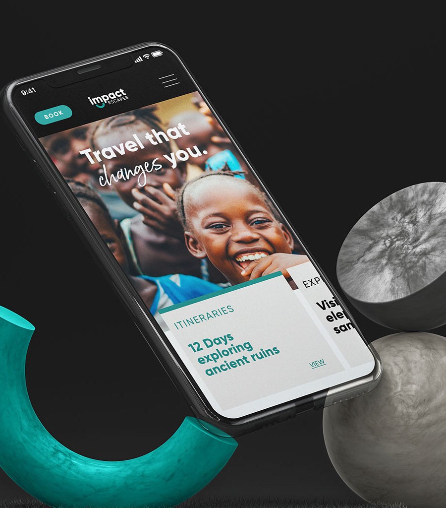 Impact Escapes website design and development