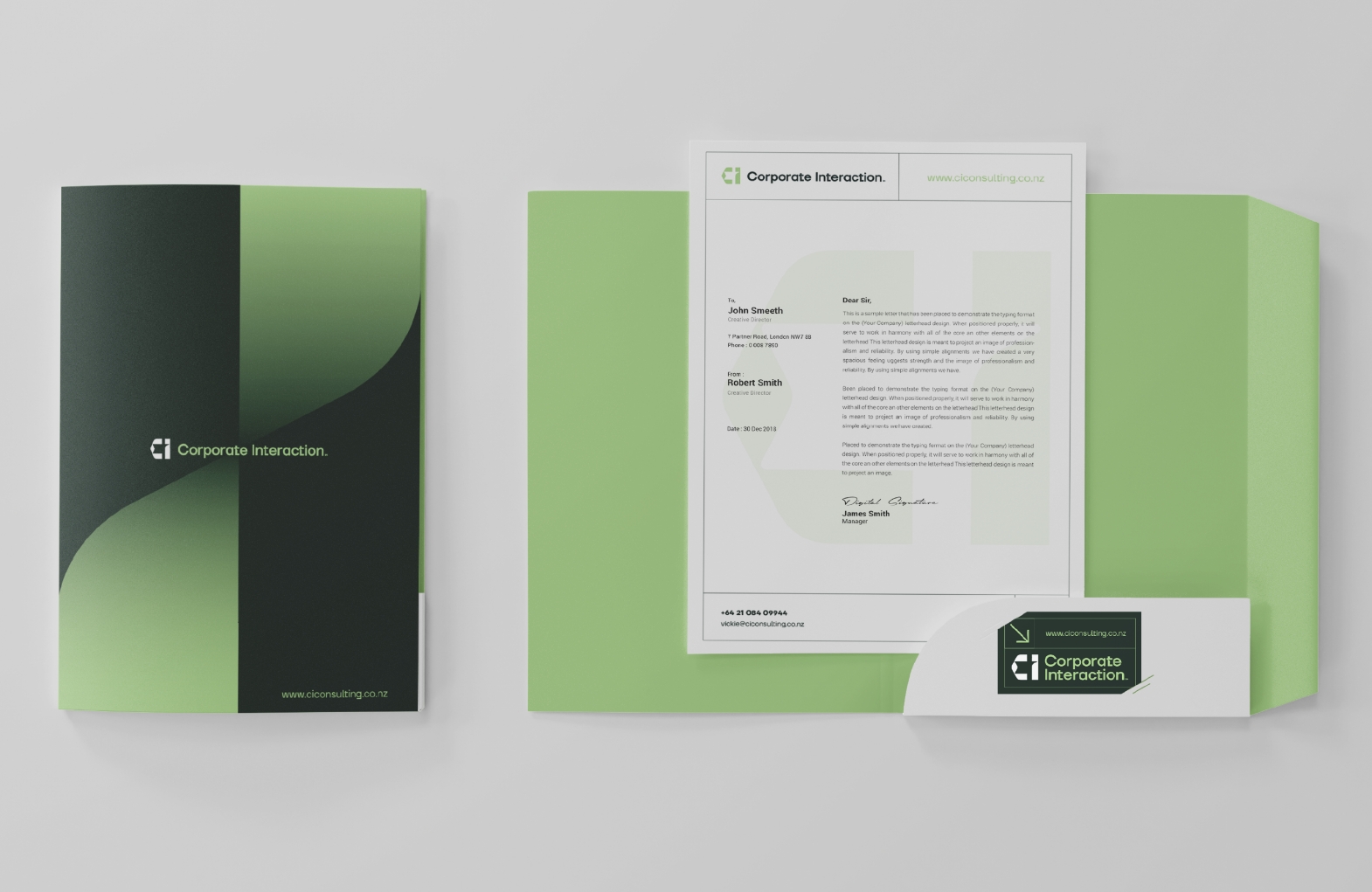 stationary design for corporate interaction